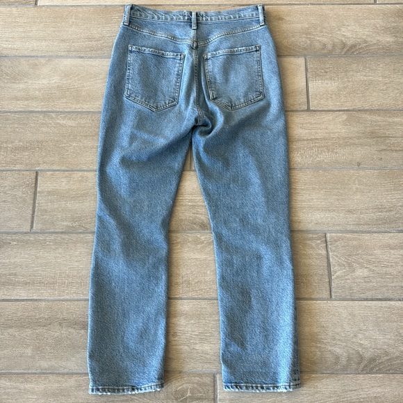 Agolde Riley High Rise Straight Crop in Whiplash Size: 27 - Picture 8 of 9